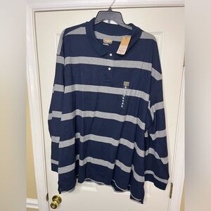 Big and tall polo shirt stripe